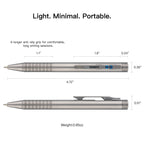 Oknife B1 Ti titanium EDC pen dimensions