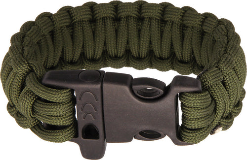Combat Ready Survival Bracelet - OD Green, 9 in