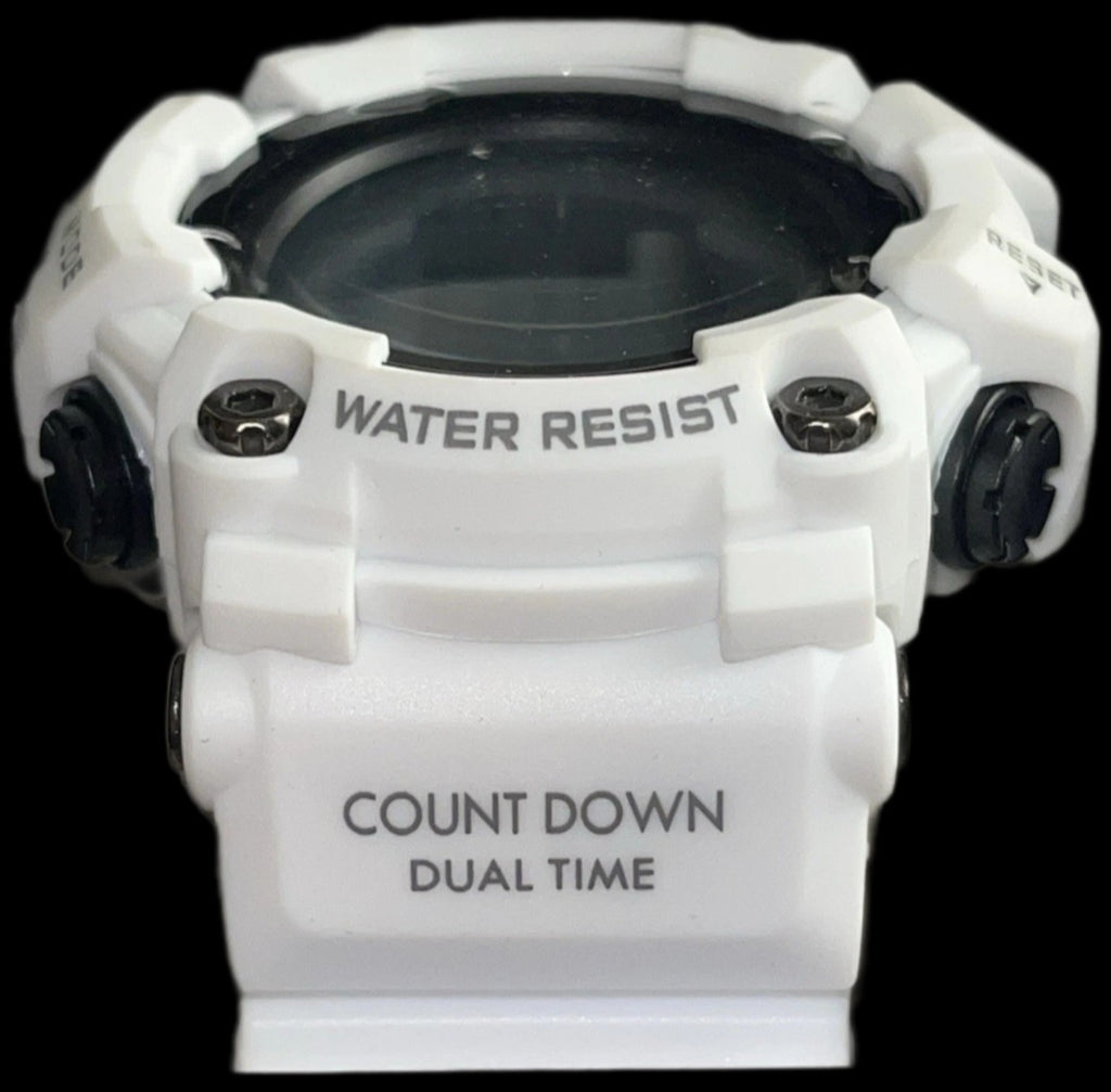 Activa Kadron X 53mm White watch countdown dual time side detail