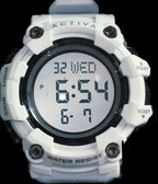 Activa Kadron X 53mm White digital watch front view