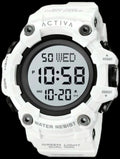 Activa Kadron X 53mm White digital watch front product view