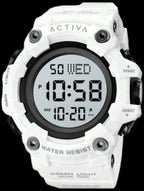 Activa Kadron X 53mm White digital watch front product view