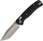 DreamTech DTK4508 Axis Lock Knife Black G10 open front view
