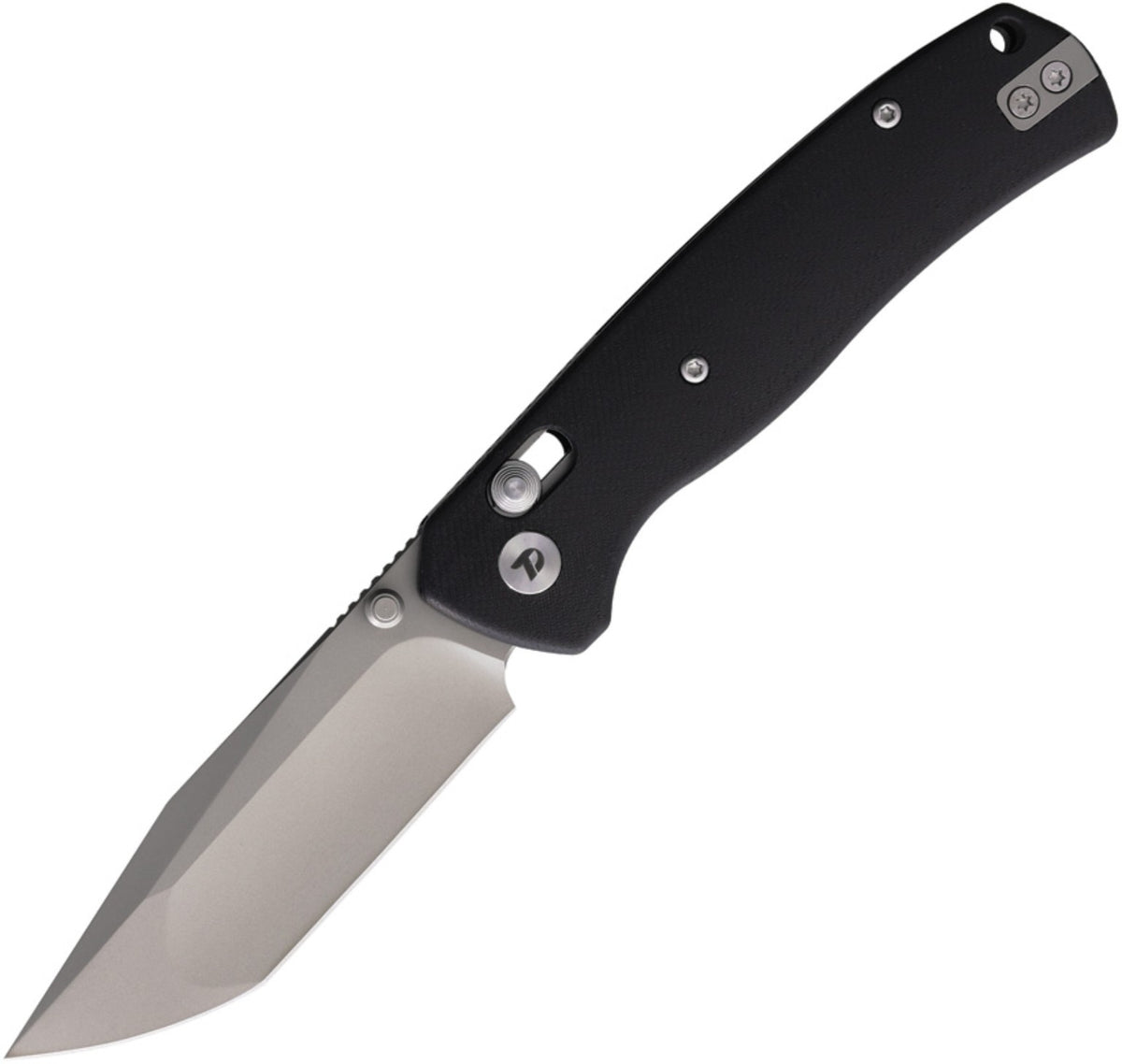 DreamTech DTK4508 Axis Lock Knife Black G10 open front view