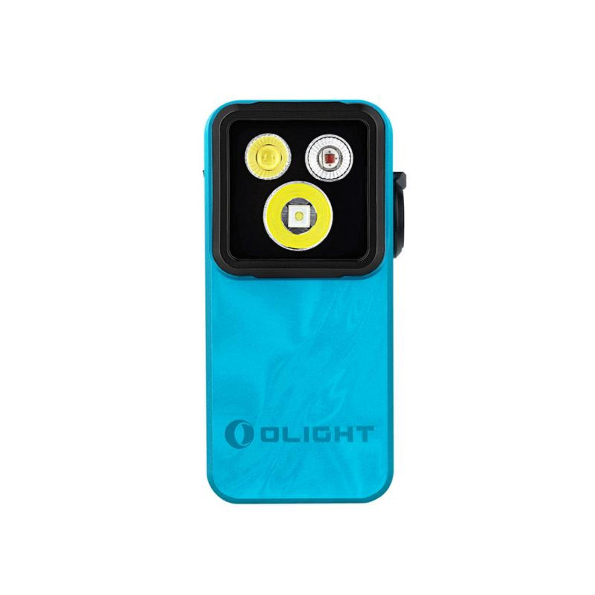 Olight Oclip 2 Pro Tidal Blue front light view