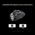 Olight PL X compatible rail adapters and screw-clamp mount